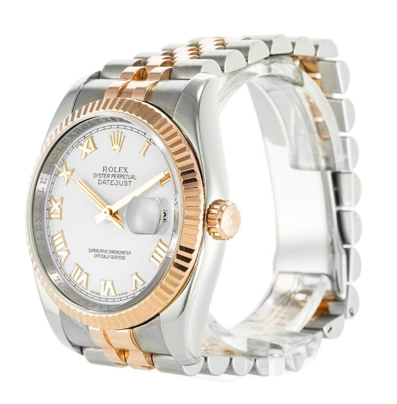 Rolex Datejust 36mm White Dial 116231 view 5