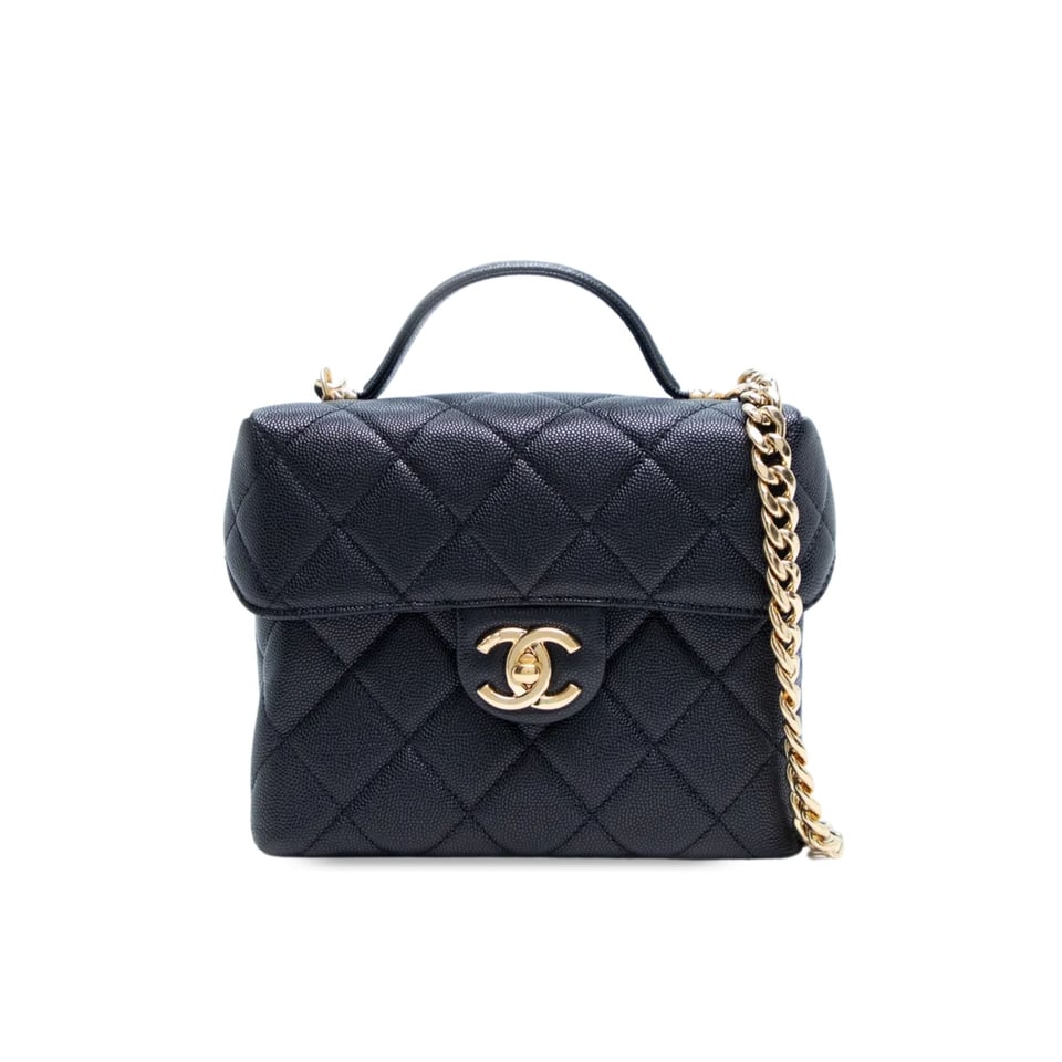 Chanel Grained Calfskin Small Vanity Case 17.5cm view 2