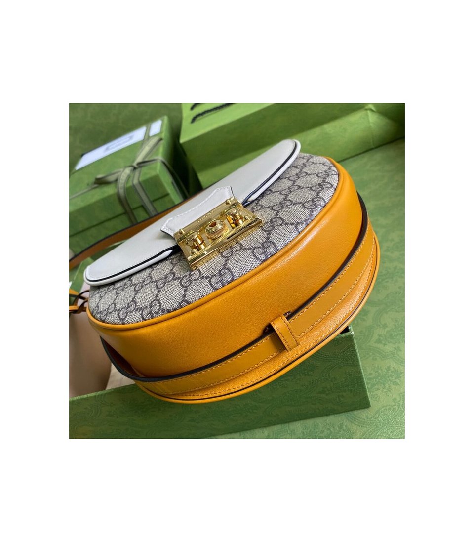Gucci Padlock Small Shoulder Bag White view 7