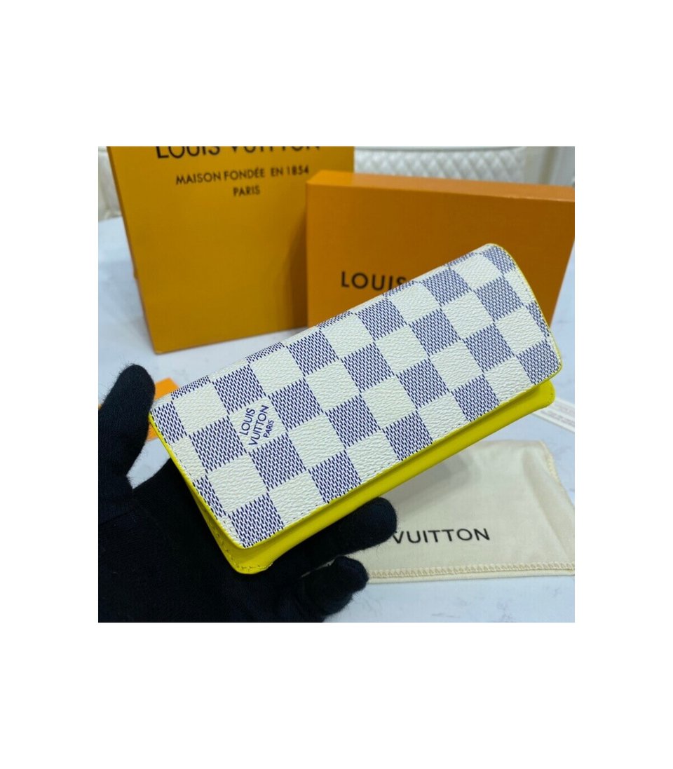 Louis Vuitton Damier Azur Woody Glasses Case view 4