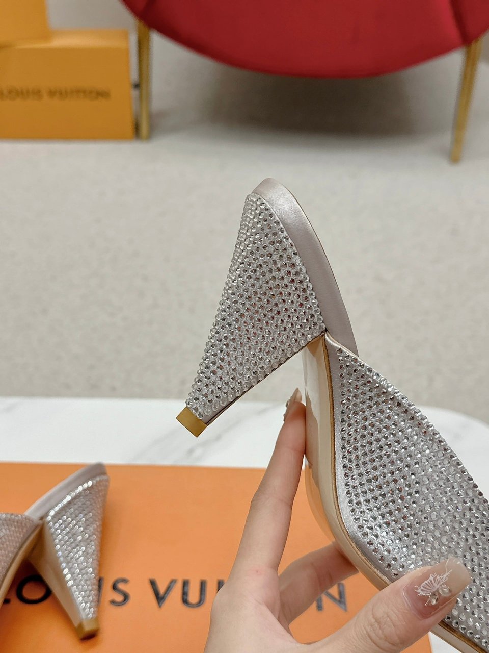 Louis Vuitton Super Mule Silver 1Acj47 view 5