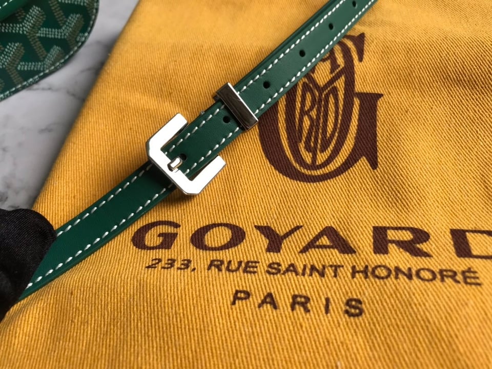 Goyard Belvedere Pm Bag 21Cm Green Canvas view 8