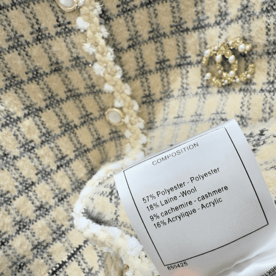 Chanel Elegant Check Tweed Jacket view 5
