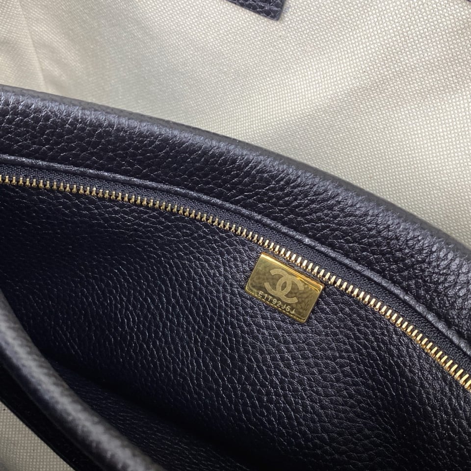 Chanel Urban Essential Tote Light Black Caviar Gold Hardware 30cm/11.8in view 7