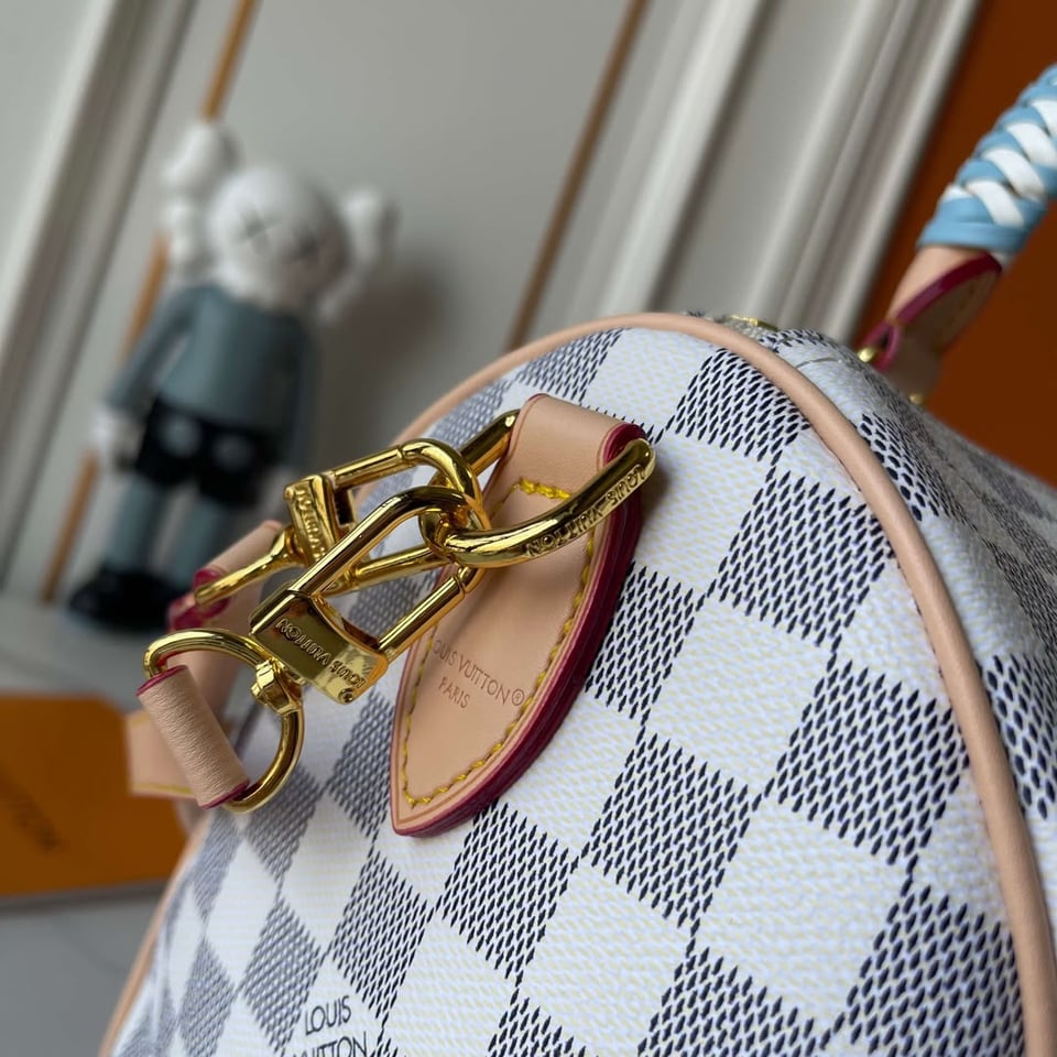 Louis Vuitton Speedy 30 Soft Damier Azur Canvas N40908 view 5