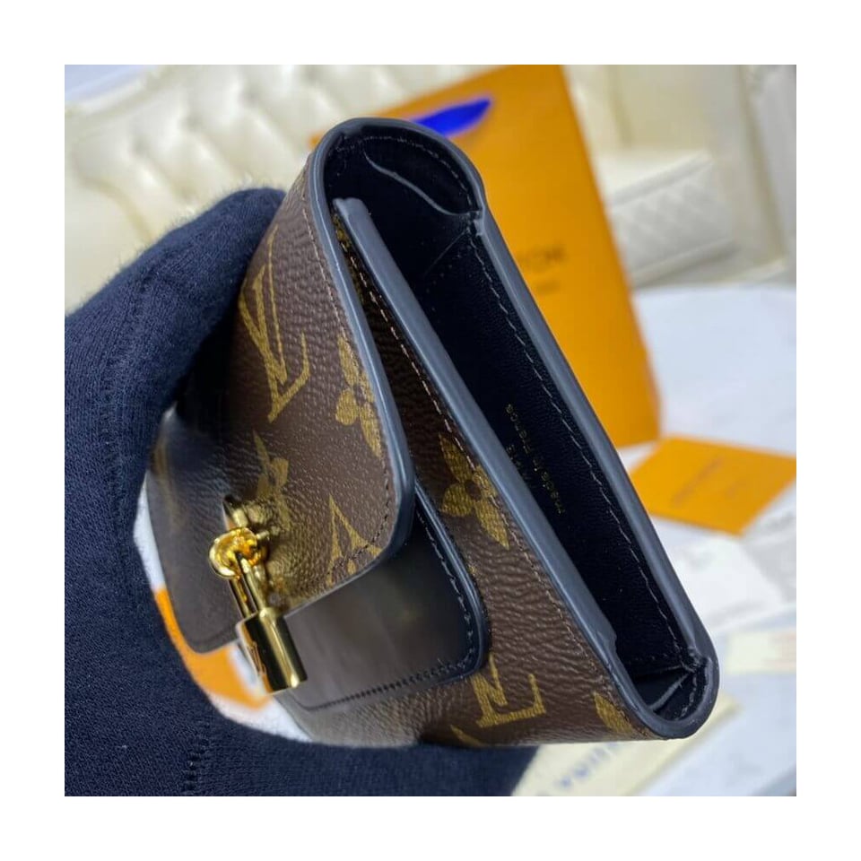 Louis Vuitton Flower Compact Wallet Black view 6