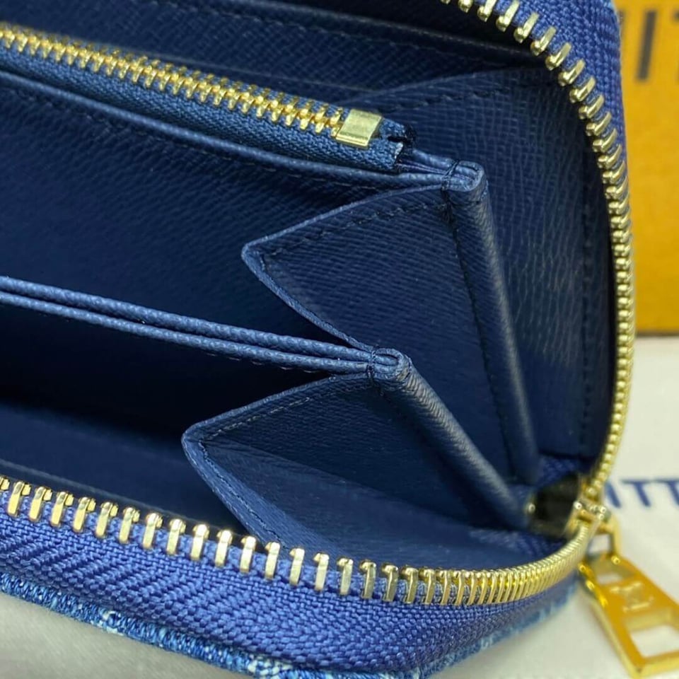 Louis Vuitton Monogram Denim Zippy Wallet view 8
