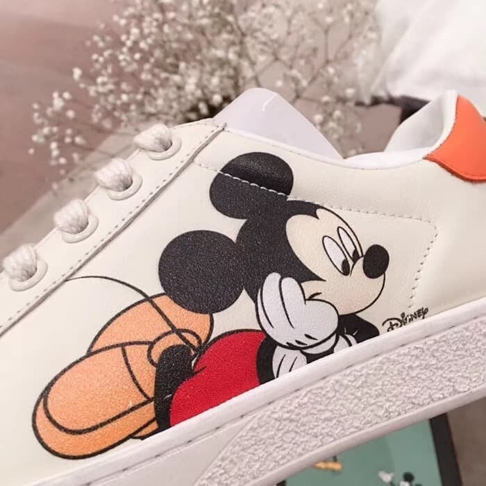 Disney x Gucci Ace Low ‘Mickey Mouse Ivory’ 60369-AYO70-9591 view 6