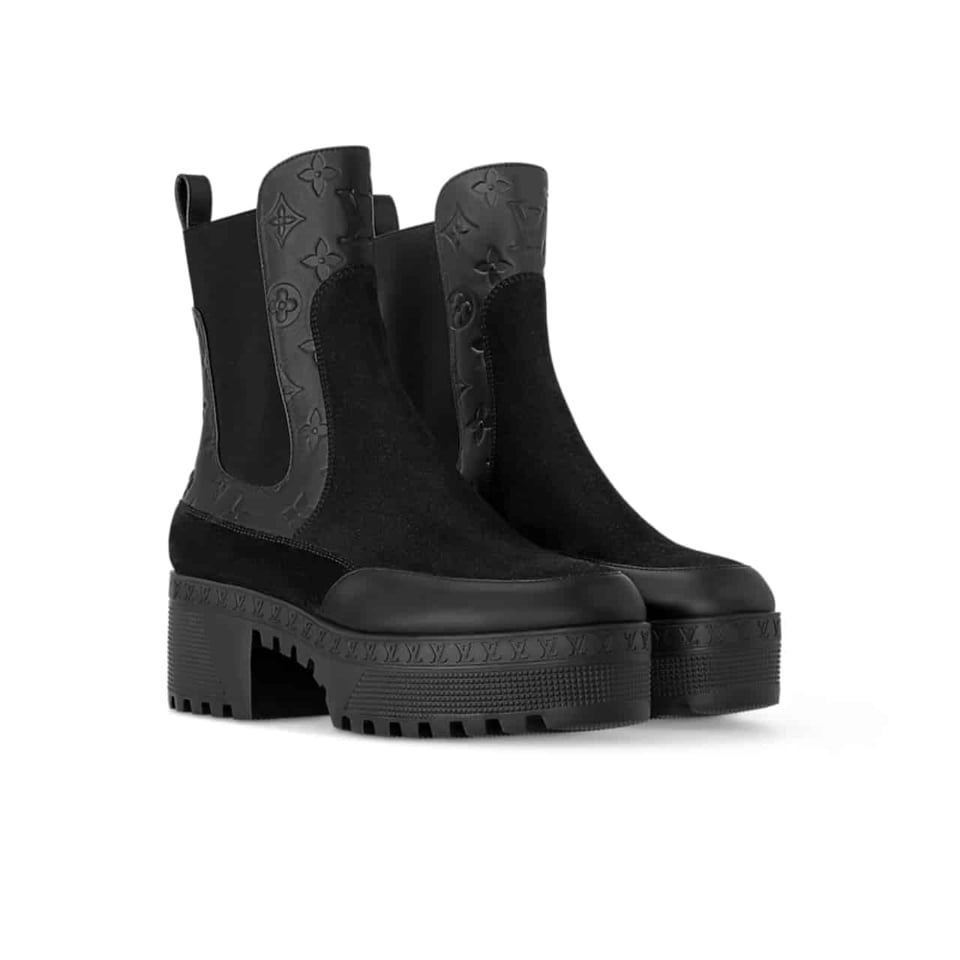 Louis Vuitton Laureate Platform Chelsea Boot Black 1Ac7W0