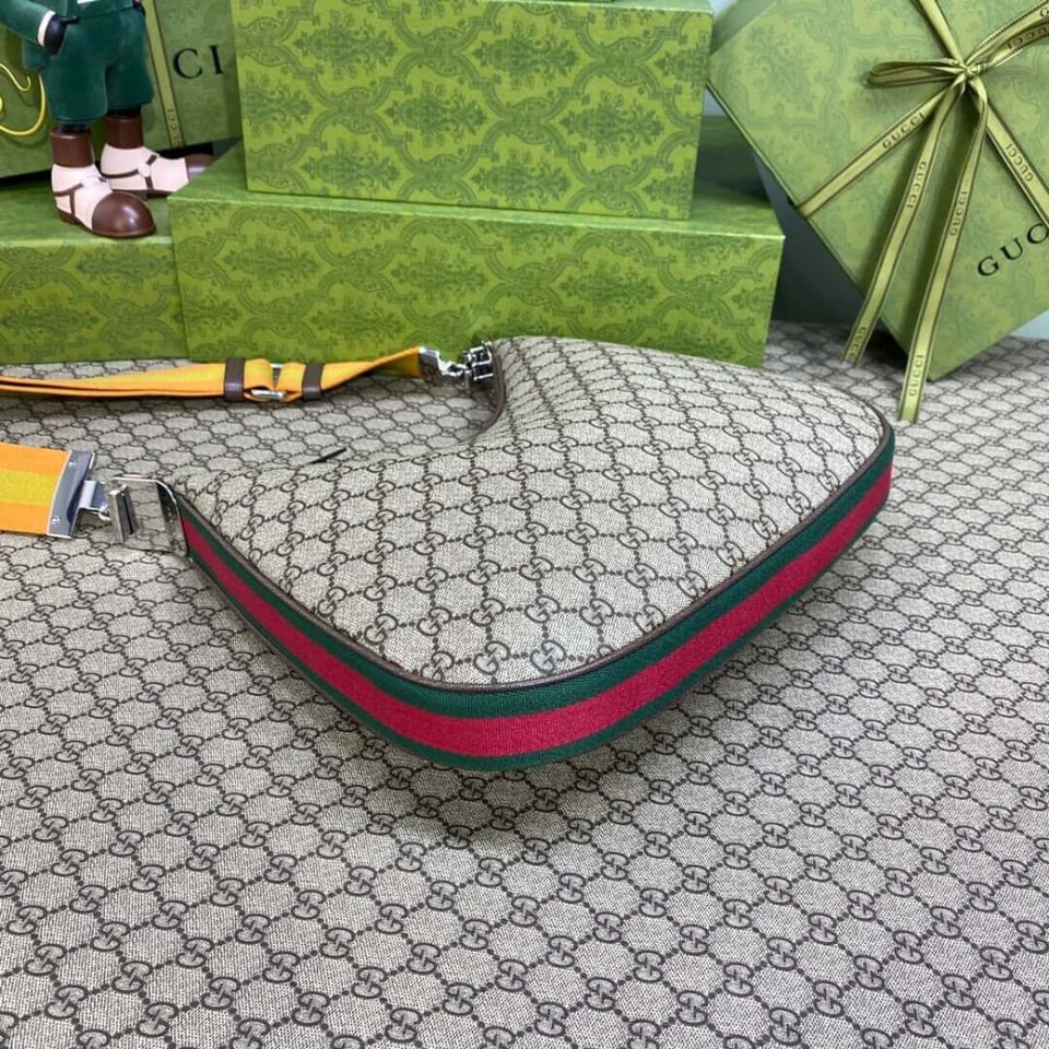 Gucci GG Supreme Attache Medium Shoulder Bag Coffee view 10