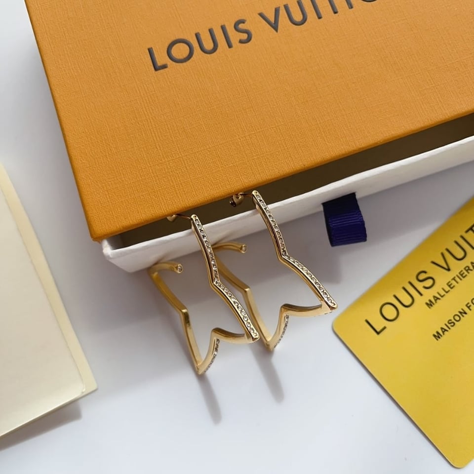 Louis Vuitton Ombre Blossom Xl Hoops Pink Gold Q06969 view 3