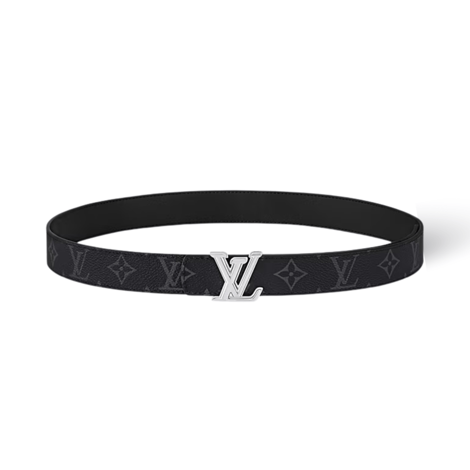 Louis Vuitton LV Silver Dimension 30mm Reversible Men Belt M4049S view 2