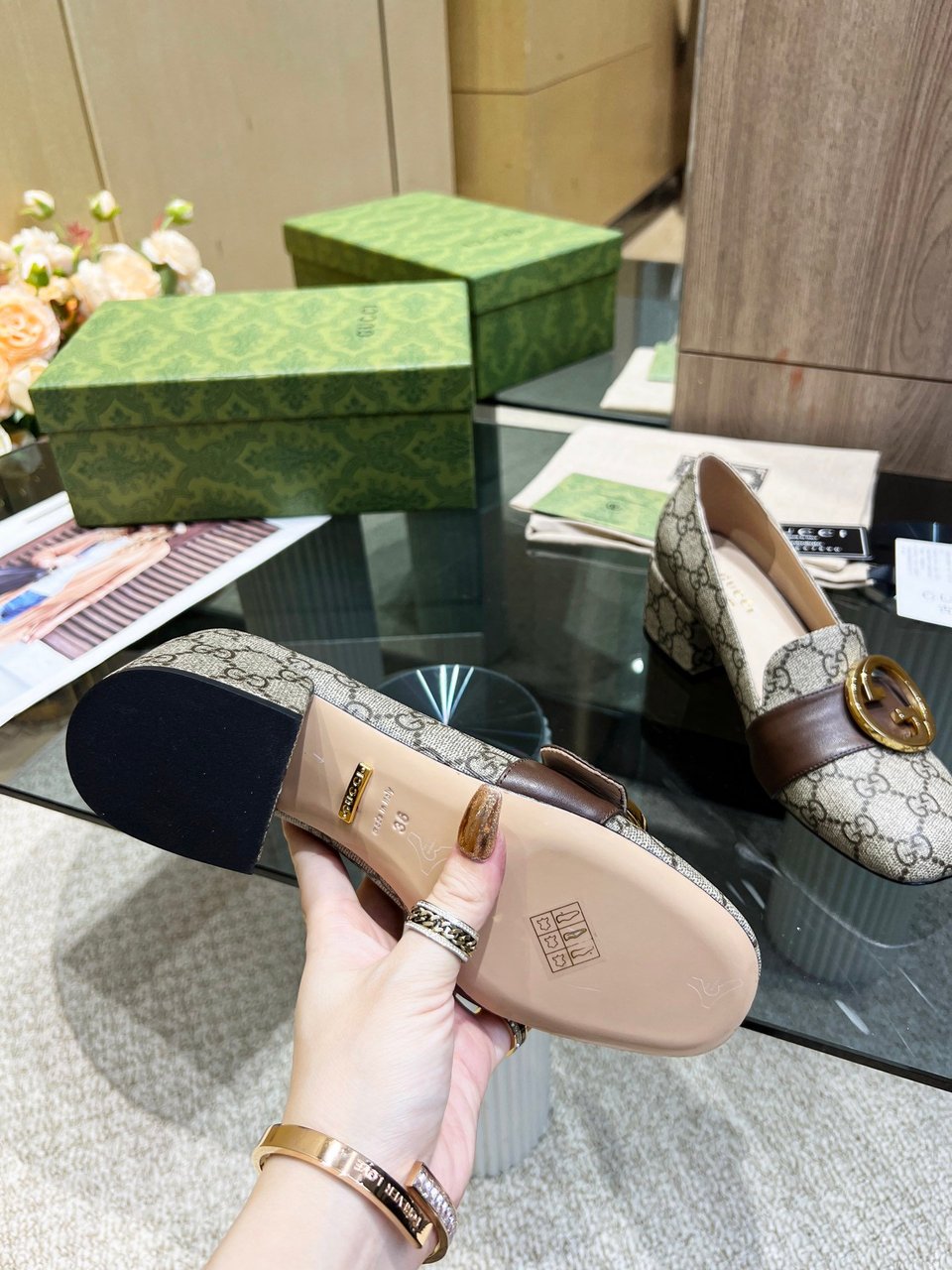 Gucci Women’S Blondie Pump Beige ?701711 9I650 9769 view 10