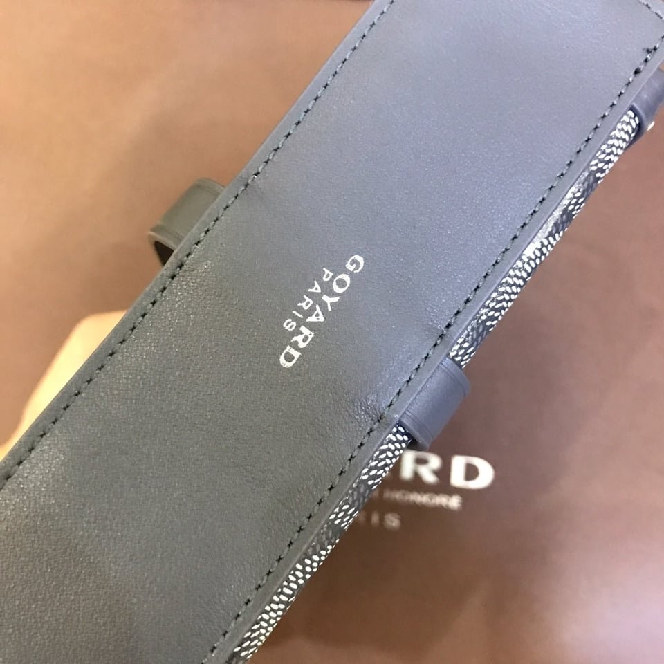 Goyard Minaudiere Trunk Bag 17Cm Grey Canvas view 3
