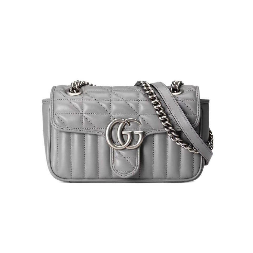 Gucci GG Marmont Mini Shoulder Bag Grey view 2