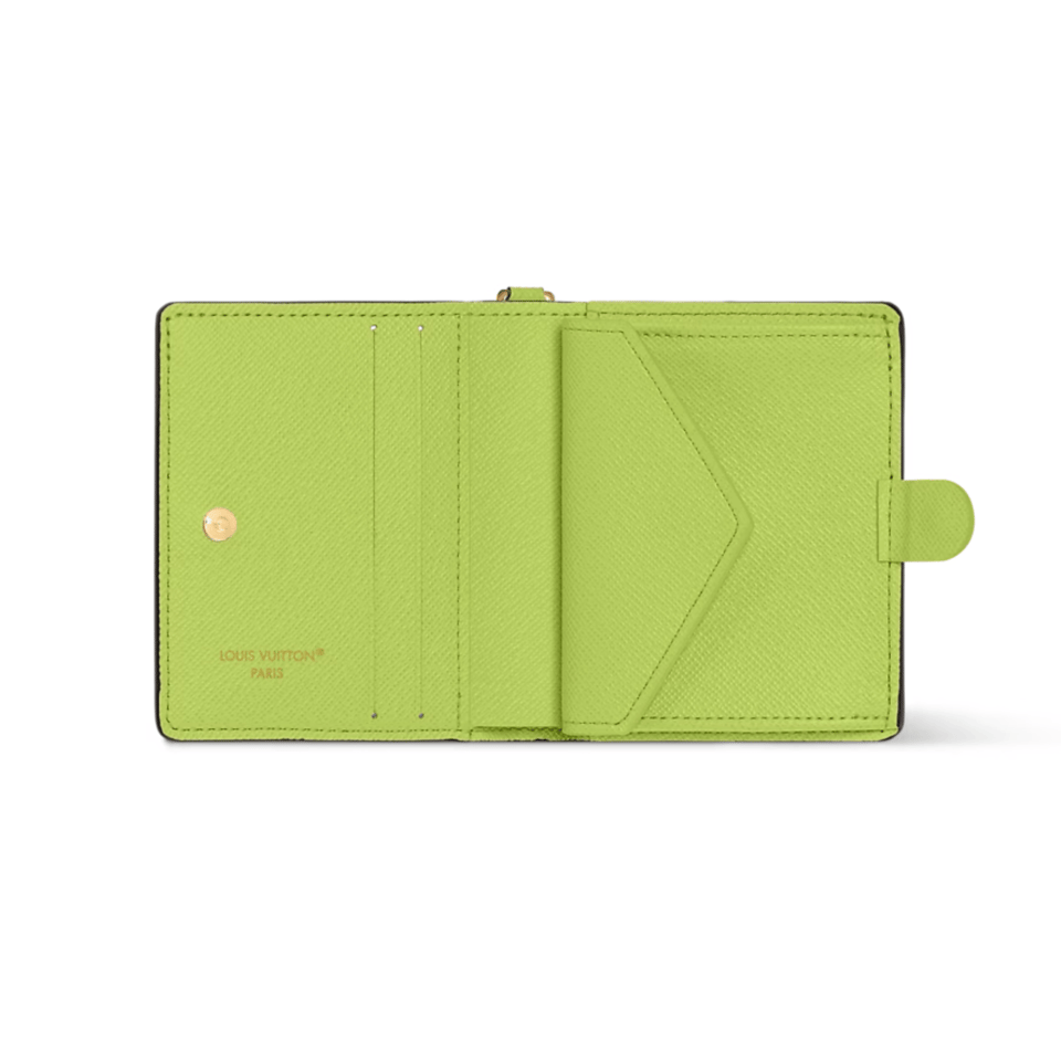 Louis Vuitton Monogram Zesty Lime Charms Pocket Wallet For Women 9cm M14628 view 4
