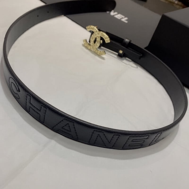 Chanel Quilted CC Logo Belt 3.0cm 34165 view 7