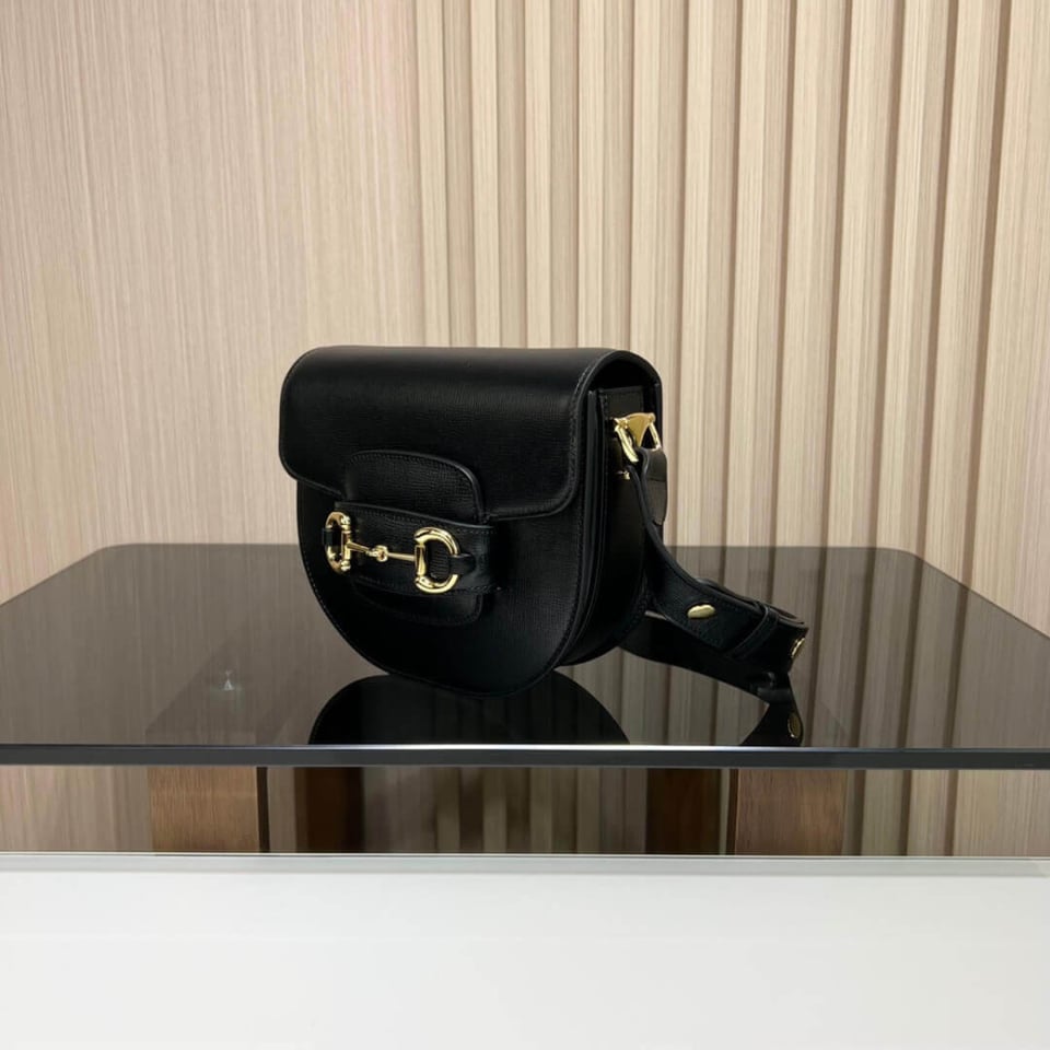 Gucci Leather Horsebit 1955 Mini Rounded Bag view 8