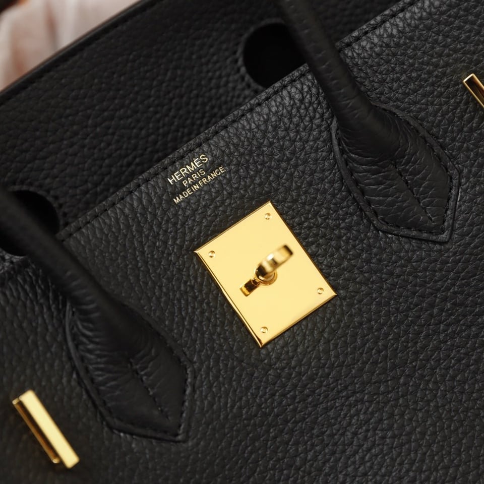 Hermes Birkin Bag 35 Black Togo Gold Hardware view 7