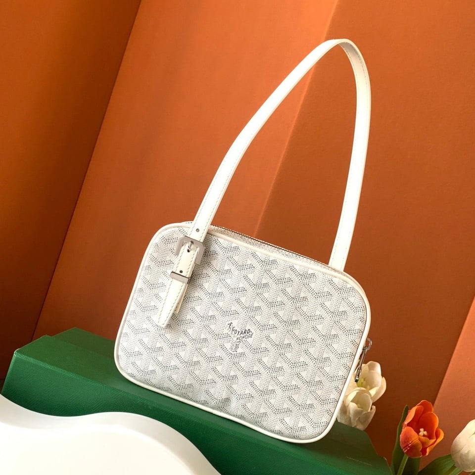 Goyard Yona Bag Coated MM 21Cm White Canvas view 2