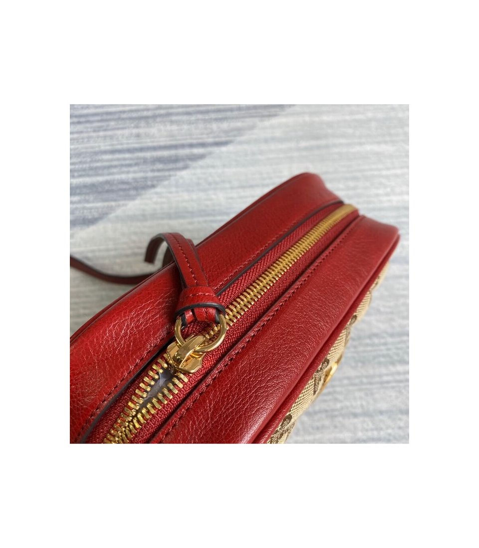 Gucci GG Canvas Matelasse Mini Bag Red view 8