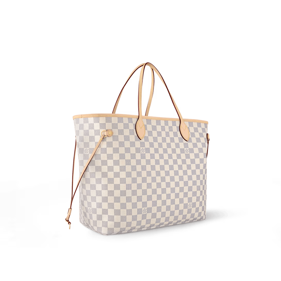 Louis Vuitton Neverfull GM Tote Bag Damier Azur Canvas Rose Ballerine 39cm N40601 view 5