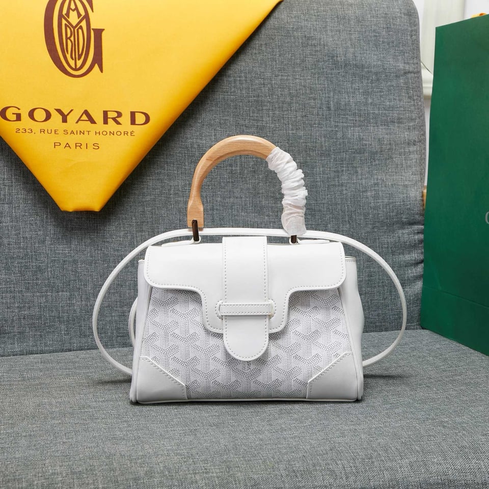 Goyard Saigon Souple Mini Bag White Canvas 20cm view 2