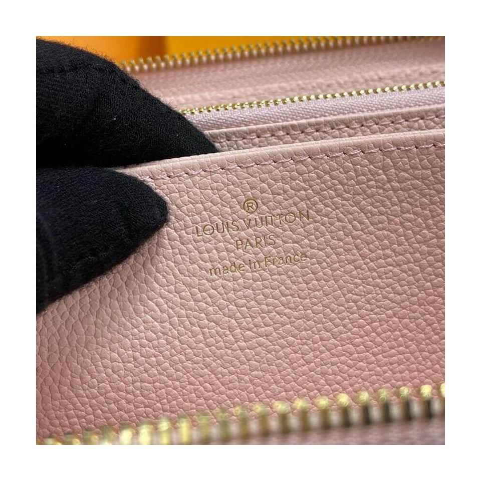 Louis Vuitton Monogram Empreinte Leather Zippy Wallet Pink view 9