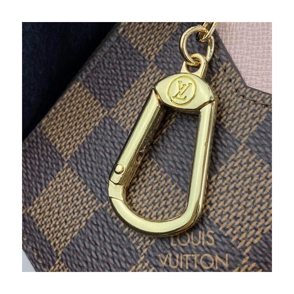 Louis Vuitton Damier Ebene Card Holder Recto Verso Pink view 9