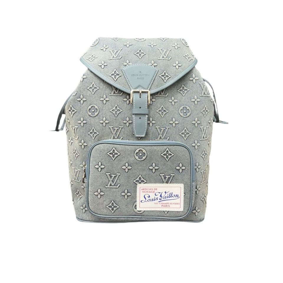 Louis Vuitton Montsouris Rucksack Monogram Wash Blue 32Cm view 2