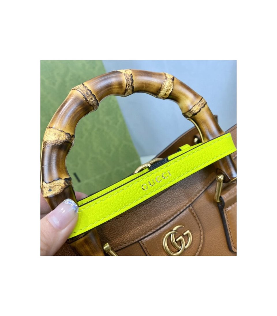 Gucci Diana Small Tote Bag Brown view 18