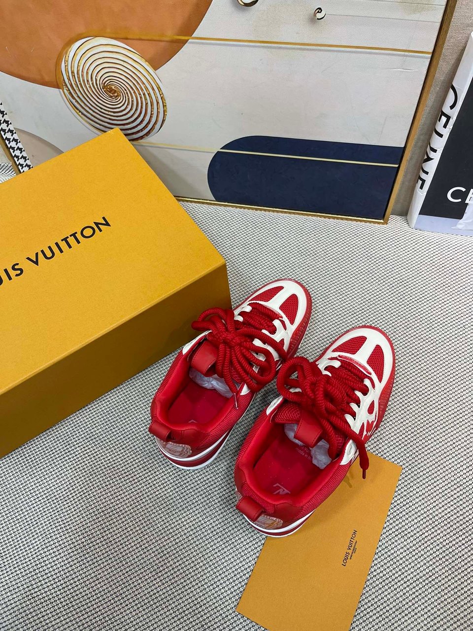 Louis Vuitton Lv Skate Sneaker Red view 5