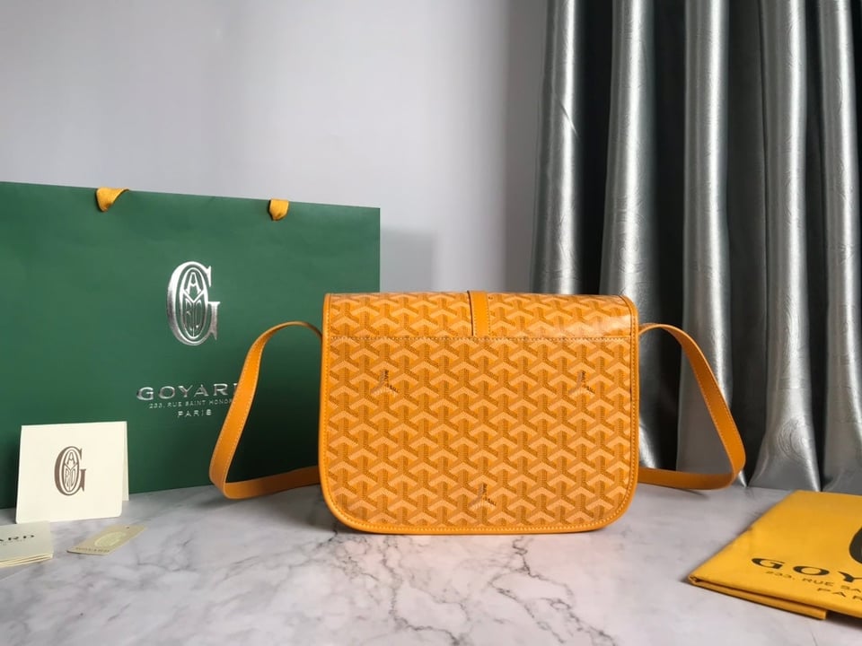 Goyard Belvedere Mm Bag 28Cm Yellow Canvas view 4