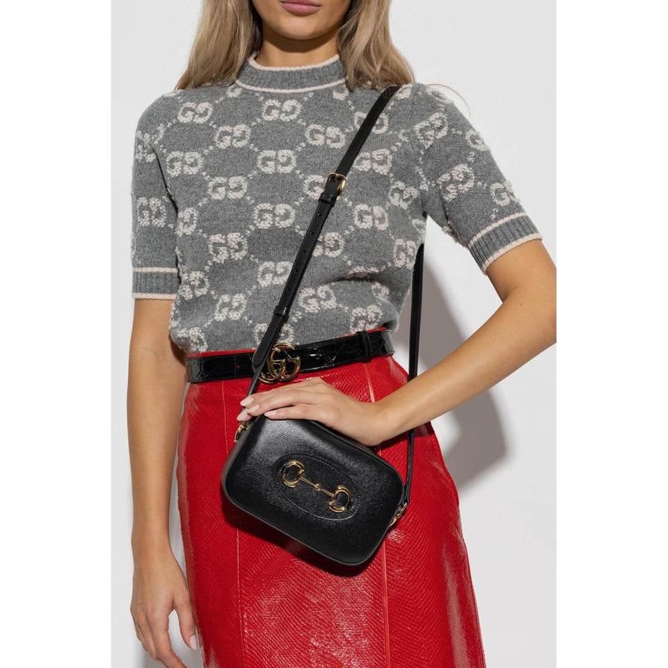 Gucci Horsebit 1955 Leather Small Shoulder Bag view 4
