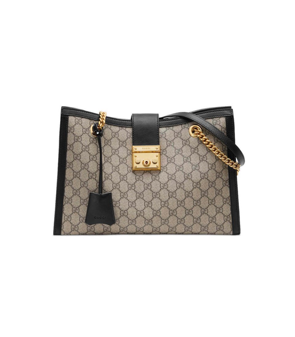 Gucci Padlock Medium GG Shoulder Bag Black view 2