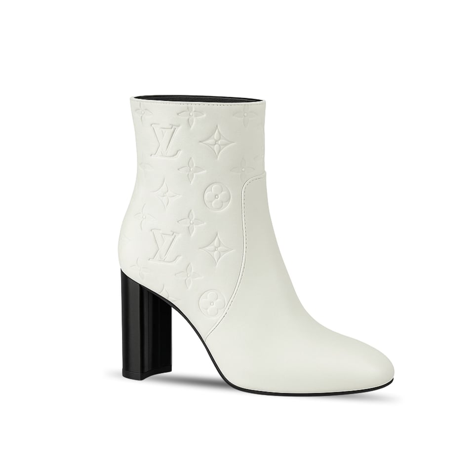 Louis Vuitton Silhouette Ankle Boot White
