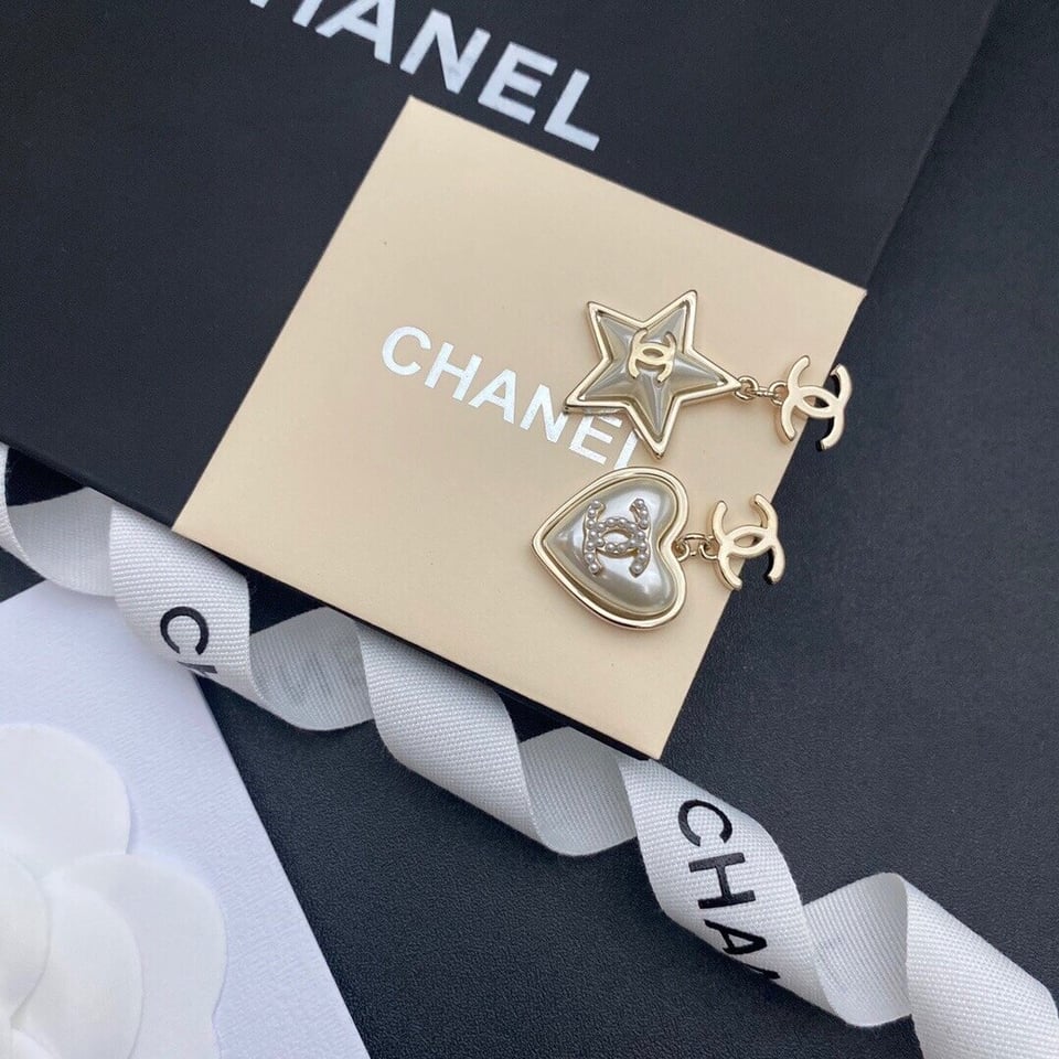 Chanel Cc Gold Earrings view 4