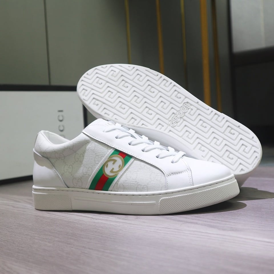 Gucci Gg Supreme White Sneaker Gg With Web view 4