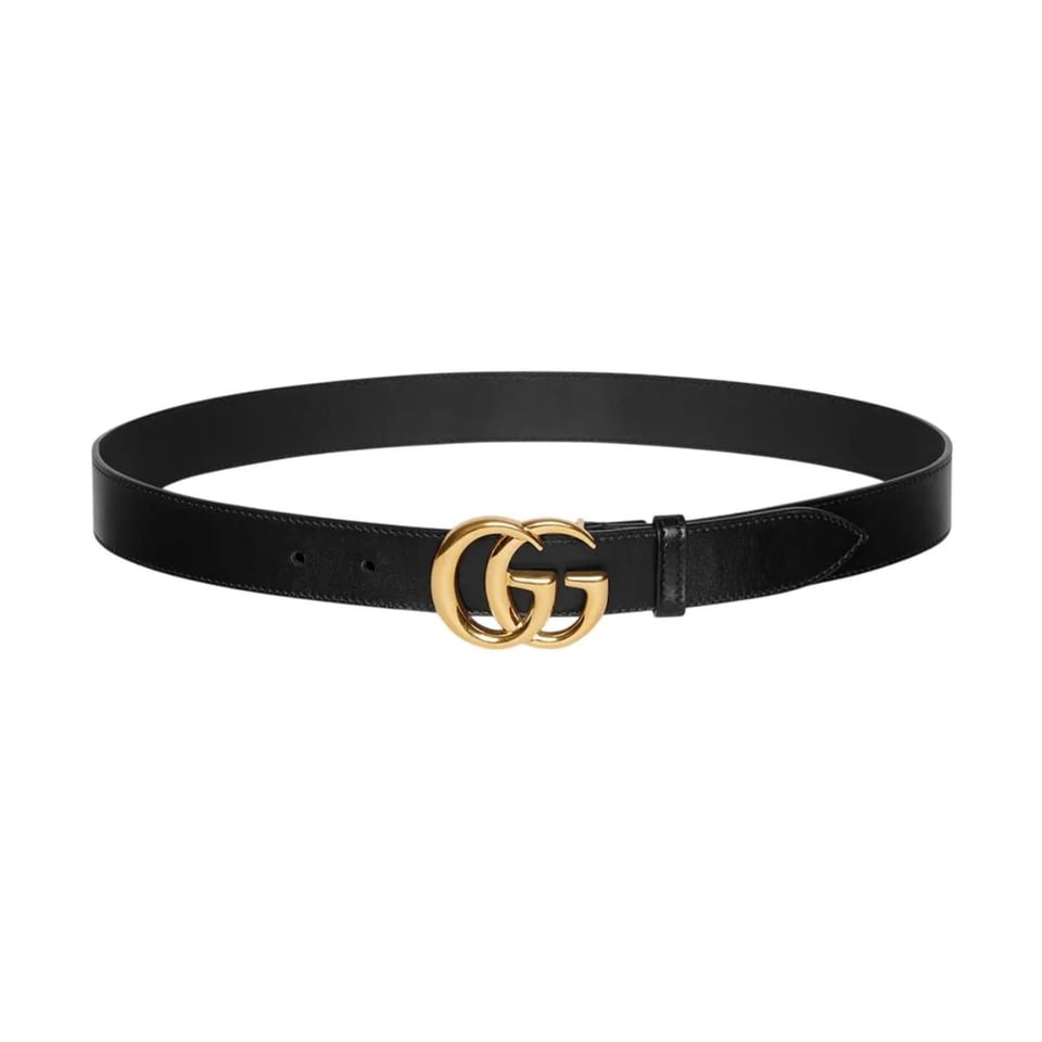 Gucci GG Marmont Belt Black Leather ‎414516 AP00T 1000