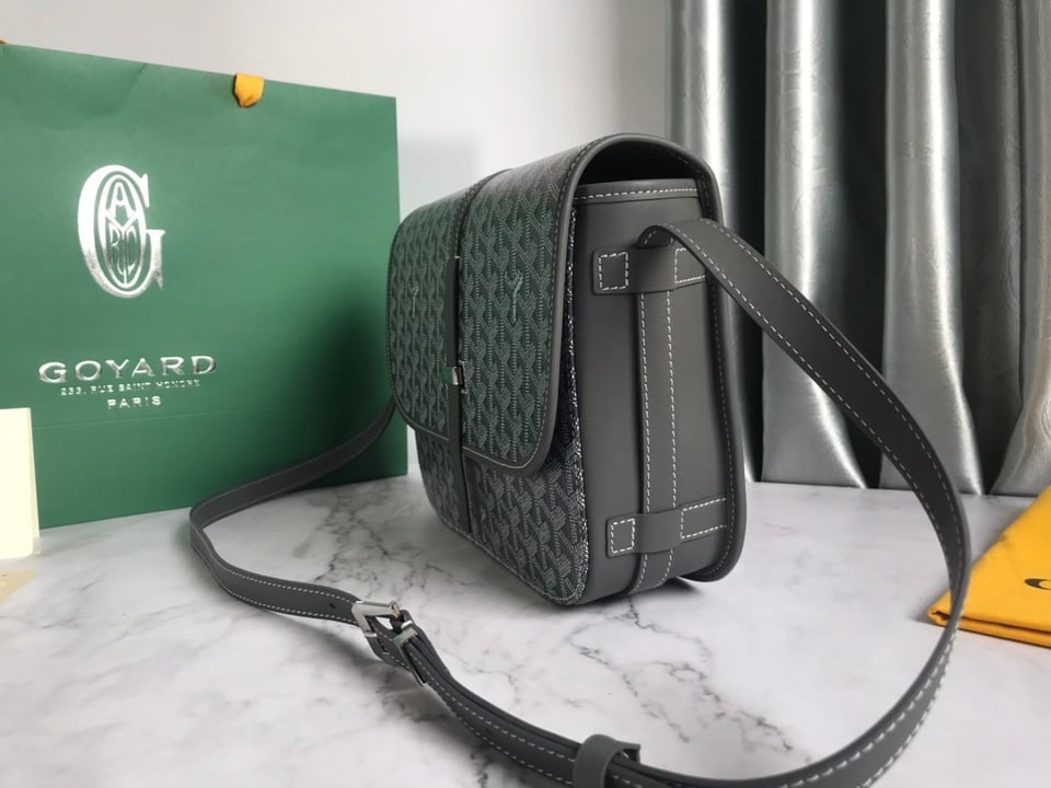 Goyard Belvedere Mm Bag 28Cm Grey Canvas view 4