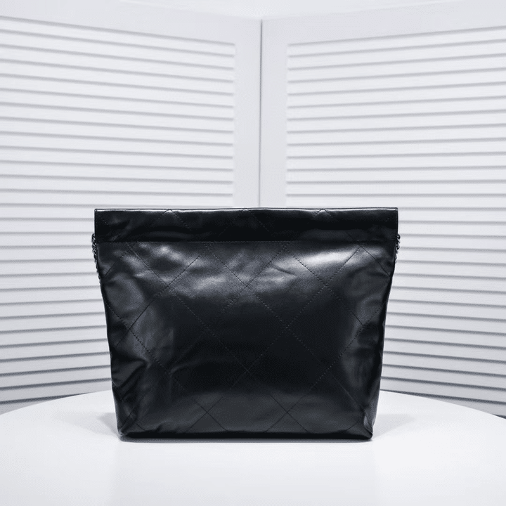 Chanel 22 Handbag Black 35cm/13.8in As3261 view 4