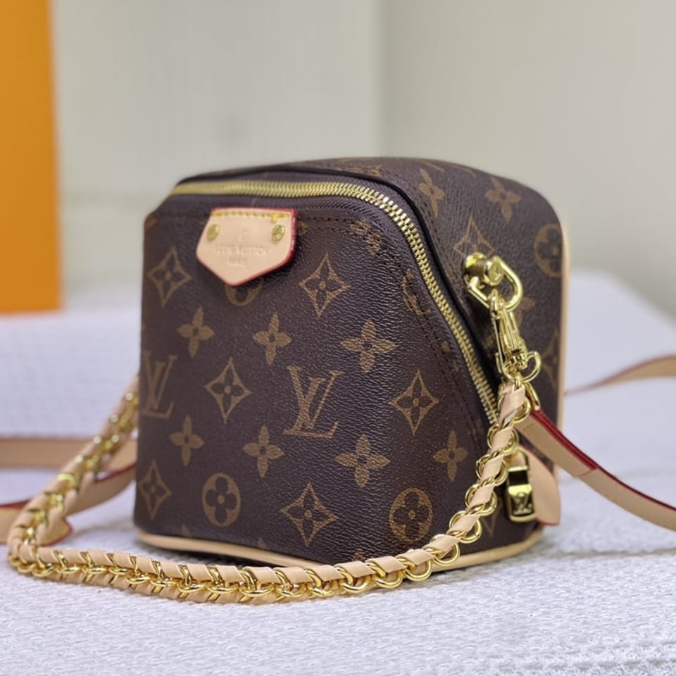 Louis Vuitton Just In Case Monogram Canvas Leather Brown 13Cm M47096 view 5