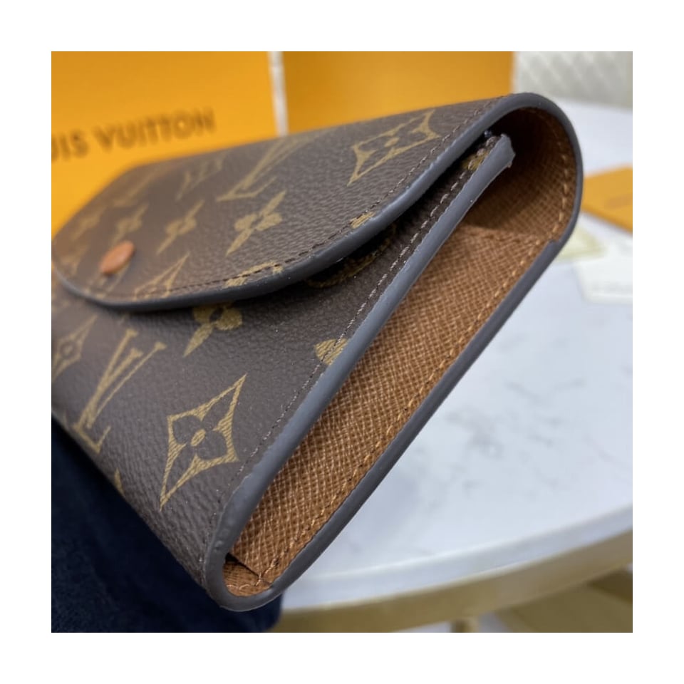 Louis Vuitton Monogram Canvas Emilie Wallet Brown view 5