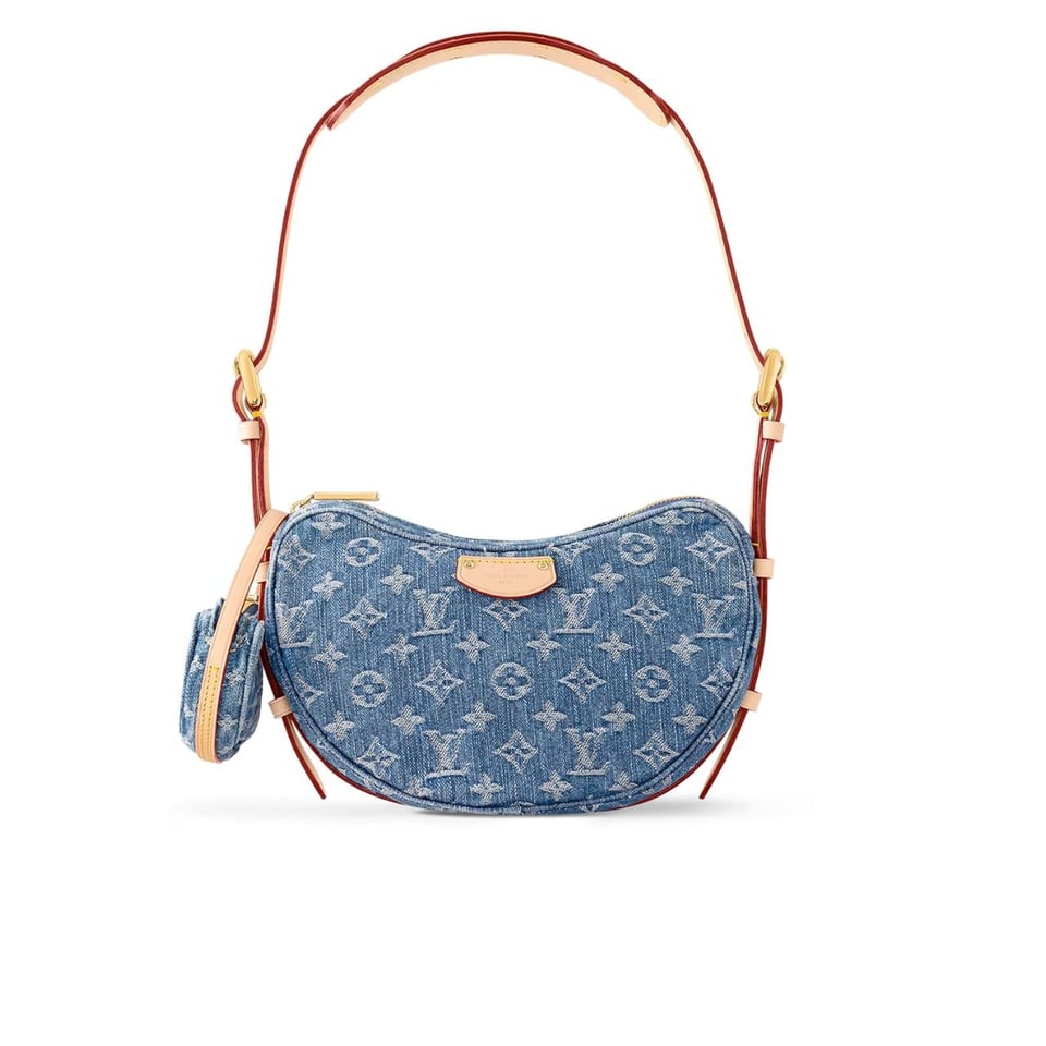 Louis Vuitton Croissant Mm Monogram Denim 25Cm M46856 view 2