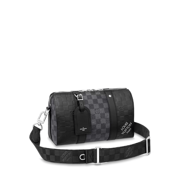 Louis Vuitton City Keepall Black Graphite 27Cm N40452