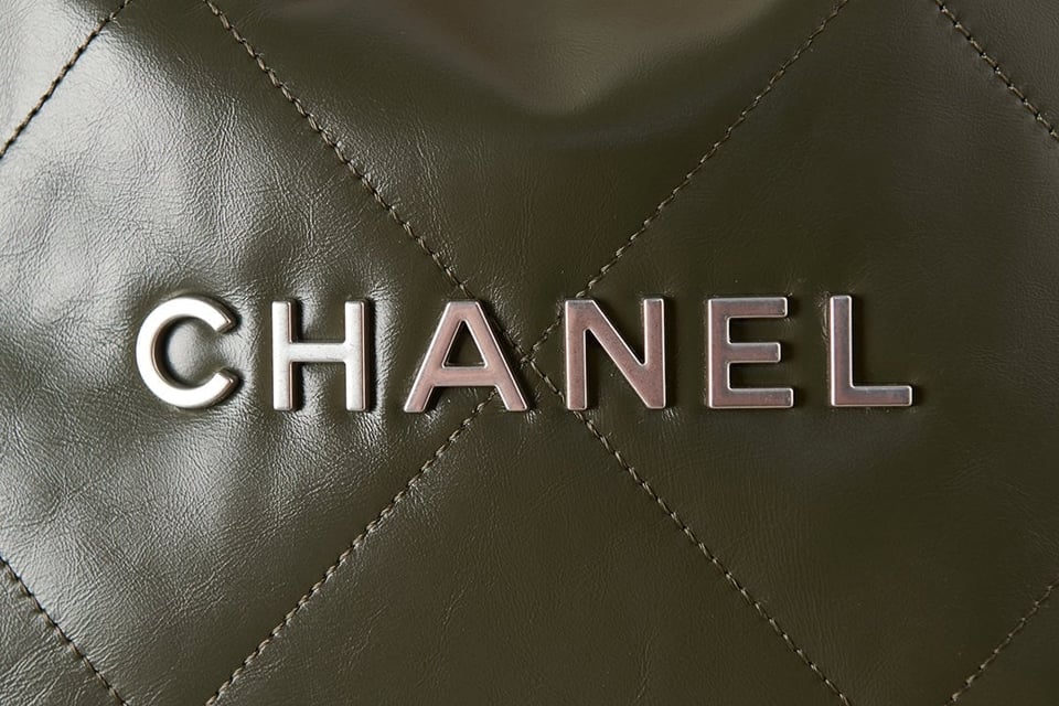 Chanel 22 Hobo Olive Calfskin Silver Hardware view 10
