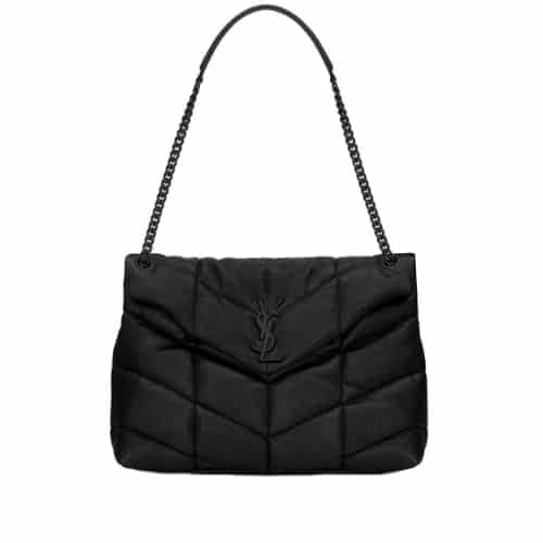 Saint Laurent Puffer Medium Chain Bag In Quilted view 2