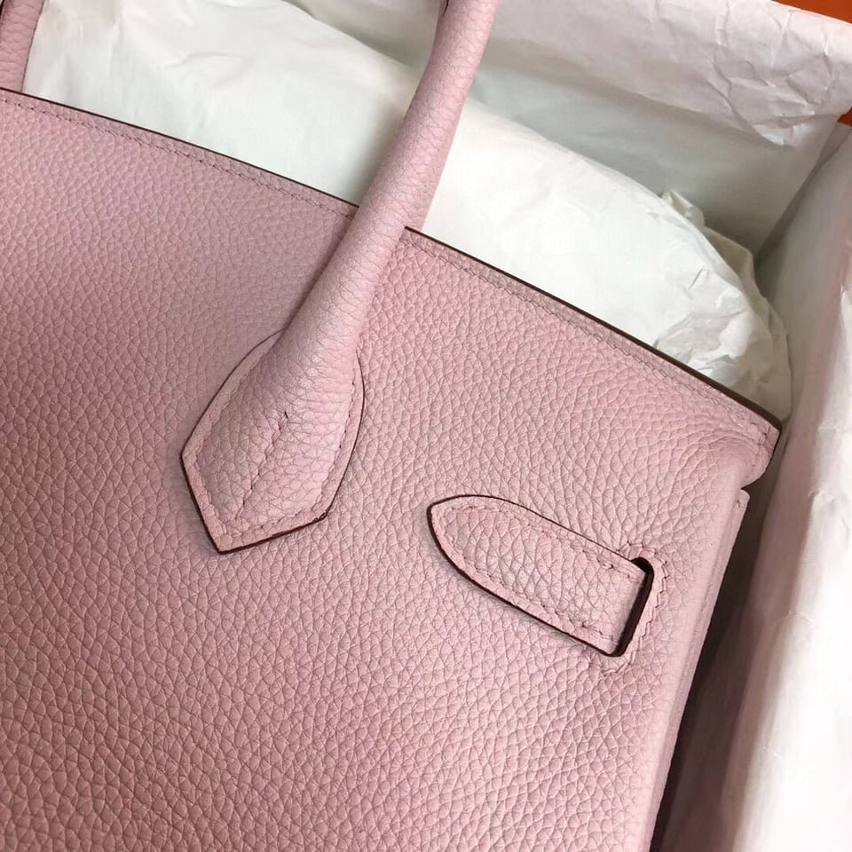 Hermes Birkin 30Cm Pink Togo Leather Gold Hardware view 4