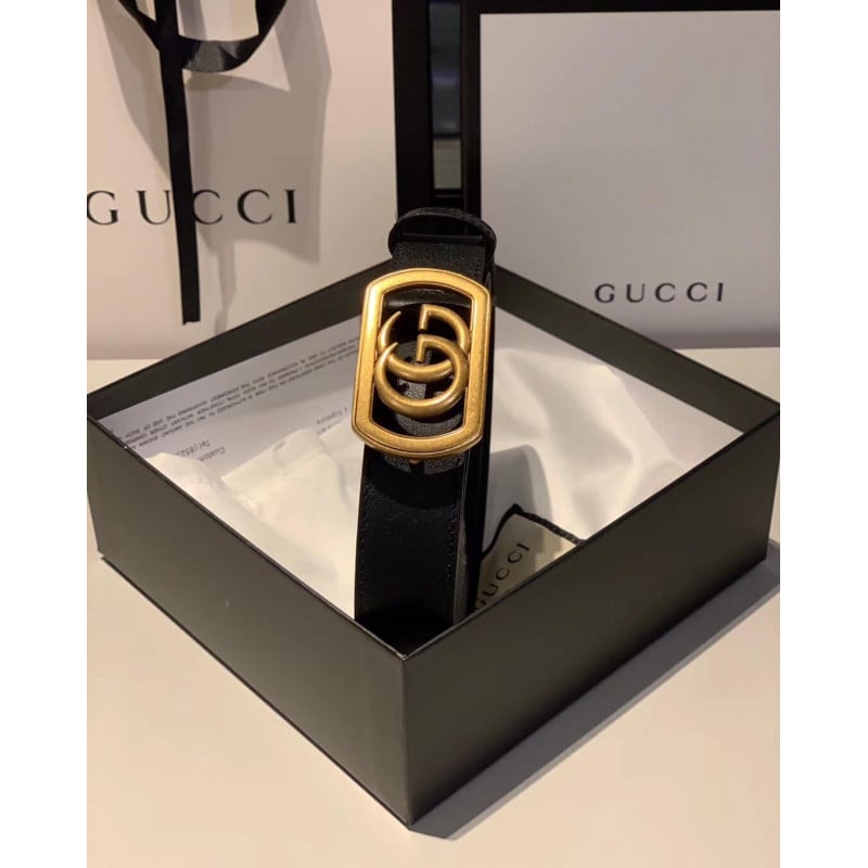 Gucci Belt With Framed Double G Buckle 575587 view 9