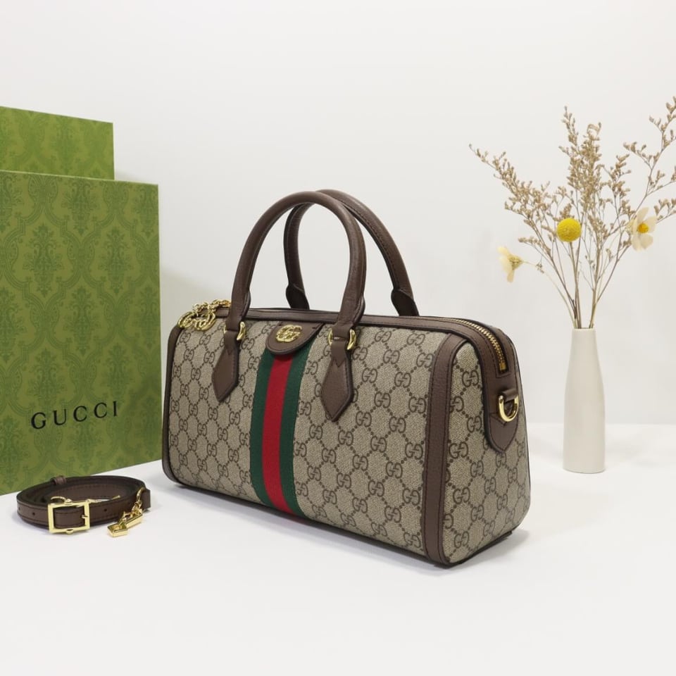 Gucci Ophidia GG Canvas Medium Top Handle Shoulder Bag 32cm/12.6in view 6